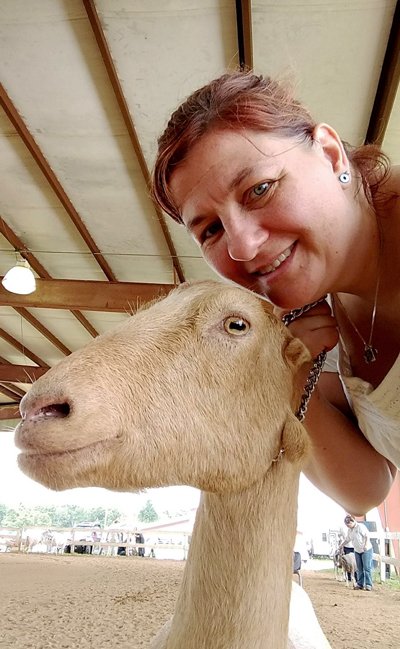 Licensed Veterinary Technician Anne Marie Hutchens LVT Anne Marie cares for her goats